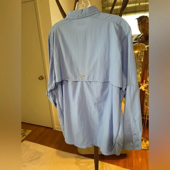 Columbia Blue Button Down Shirt for Women*XL* - Picture 2 of 10